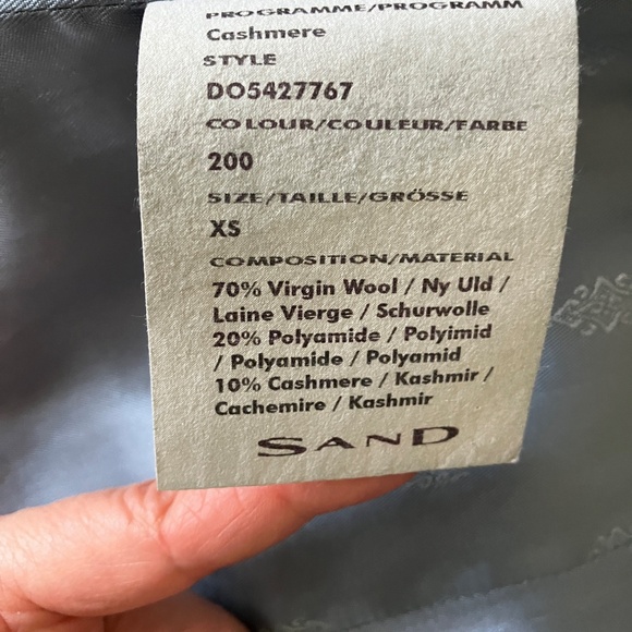 Sand Copenhagen wool/cashmere coat, XS - Picture 4 of 12